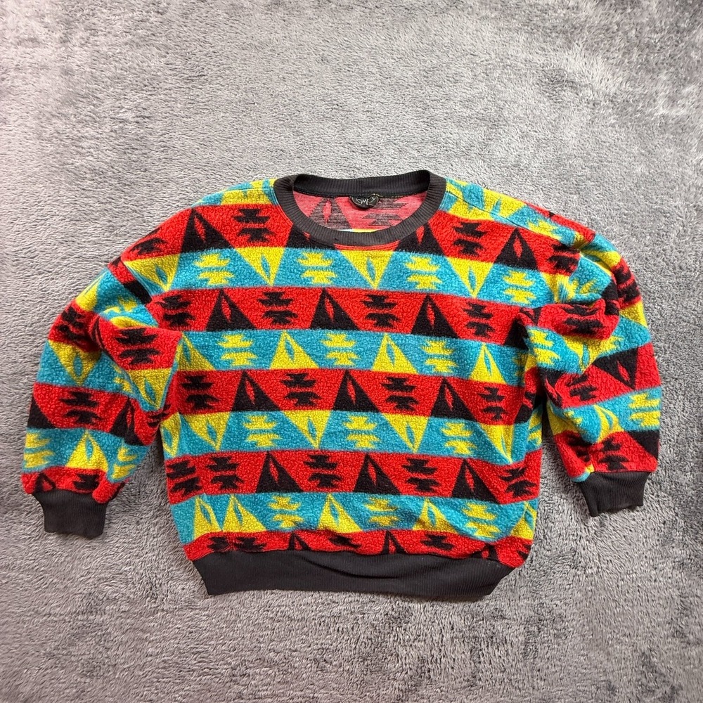 TomboyX Multicolor Off-the-Shoulder Fleece Sweater